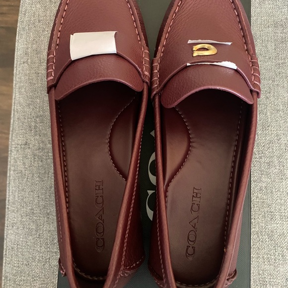COACH - Women’s Sculpted “C” Leather Driver, Loafer - Sz 8B - Picture 3 of 8